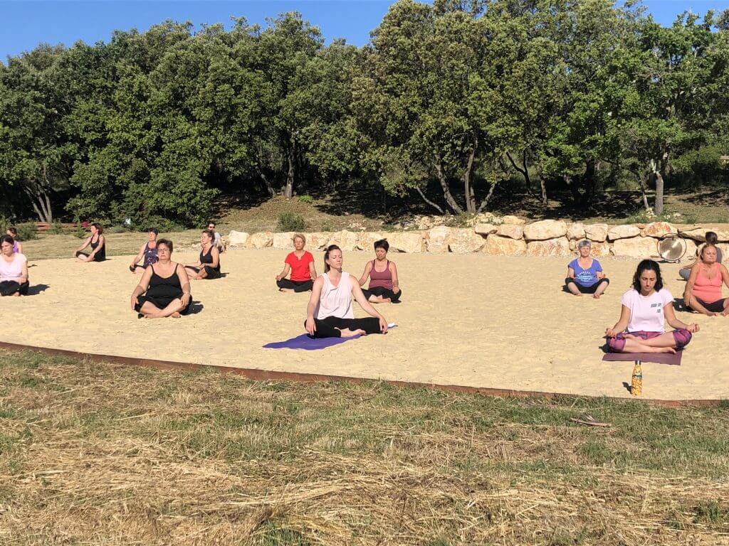 Plage de yoga du Domaine des sens
